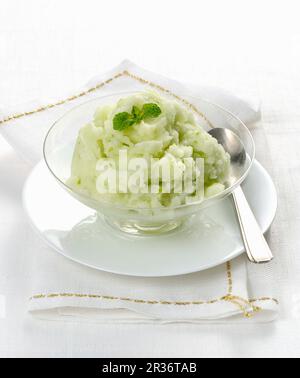 Celery sorbet Stock Photo