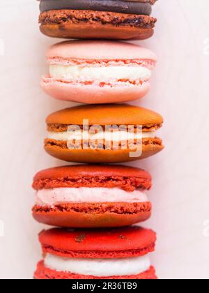 Stacked macarons Stock Photo