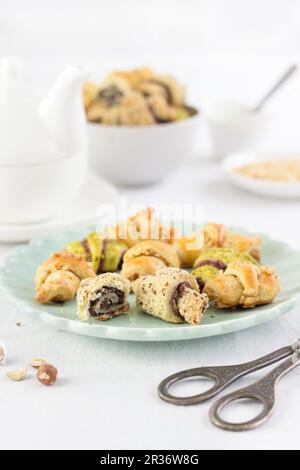 Rugelach (Jewish pastries) Stock Photo
