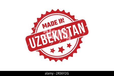 made in Uzbekistan vintage stamp isolated on white background Stock ...