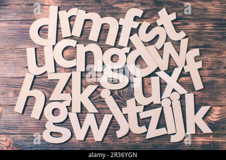 Scattered big letters Stock Photo
