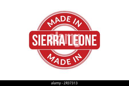 Made In Sierra Leone Rubber Stamp Stock Vector