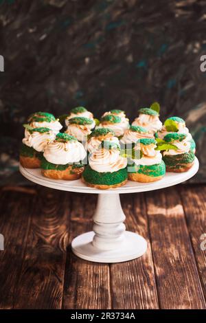 Sweet choux pastry Stock Photo