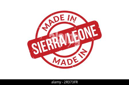 Made In Sierra Leone Rubber Stamp Stock Vector