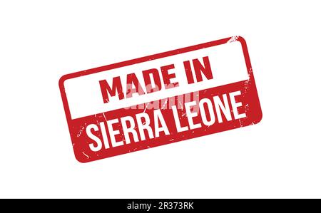 Made In Sierra Leone Rubber Stamp Stock Vector