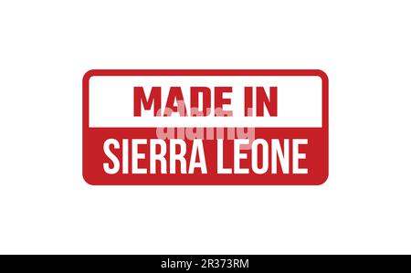 Made In Sierra Leone Rubber Stamp Stock Vector