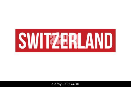 Switzerland Rubber Stamp Seal Vector Stock Vector