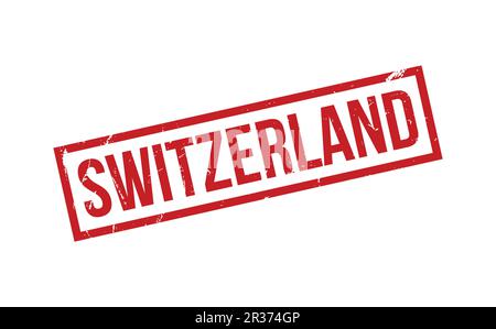 Switzerland Rubber Stamp Seal Vector Stock Vector