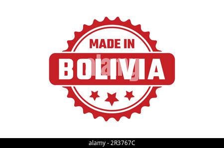 Made In Bolivia Rubber Stamp Stock Vector