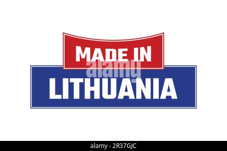 Made In Lithuania Seal Vector Stock Vector