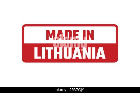 Made In Lithuania Rubber Stamp Stock Vector