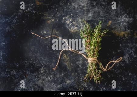 A bunch of fresh thyme Stock Photo