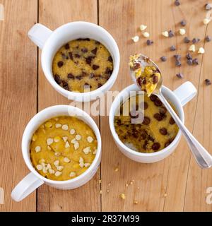 Vanilla cupcakes with chocolate chips Stock Photo
