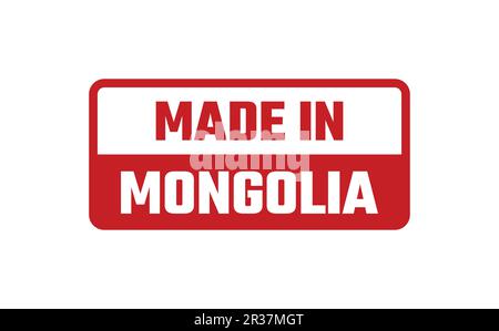 Made In Mongolia Rubber Stamp Stock Vector
