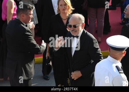 Cannes, France. 22nd May, 2023. Jean-Pierre Darroussin, Anna Novion - attending the 'Club Zero' red carpet during the 76th annual Cannes film festival at Palais des Festivals on May 22, 2023 in Cannes, France. Photo by Lionel Urman/ABACAPRESS.COM Credit: Abaca Press/Alamy Live News Stock Photo