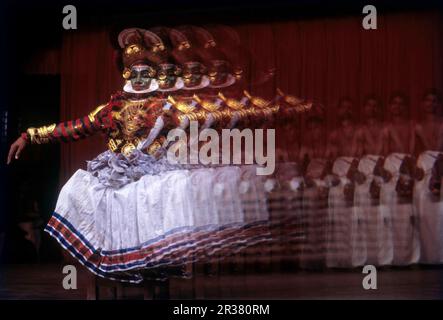 Koodiyattam, Kutiyattam, Sanskrit theatre performed in Kerala, India, Asia Stock Photo