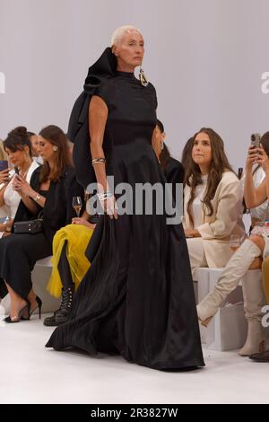 A model walks the runway during the MARIAM SEDDIQ show during the Afterpay Australian Fashion Week 2023 at Carriageworks on MAY 17, 2023 in Sydney, Au Stock Photo