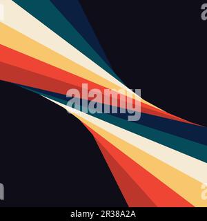 Swirl lines different colors Stock Vector