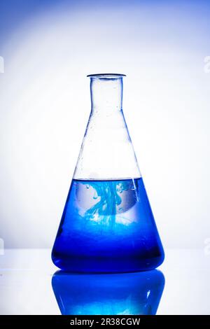 Diffusion in a flask Stock Photo