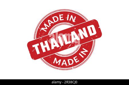 Made In Thailand Rubber Stamp Stock Vector