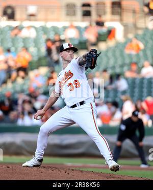 Baltimore Orioles Starting Pitcher Kyle Bradish Throws During The First ...