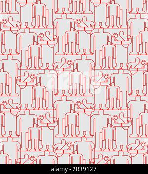Family pattern seamless. family love background Stock Vector