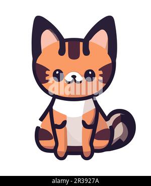 cute cartoon vector doodle icon with magnifying glass and brain Stock ...