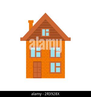 Sweet family house isolated. Vector illustration Stock Vector