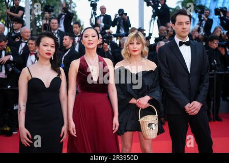 Linh Dan Pham, Roxane Bret and Pauline Nuez attending the Adami ...