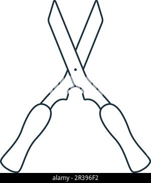 Garden shears icon. Monochrome simple sign from agriculture collection. Garden shears icon for logo, templates, web design and infographics. Stock Vector