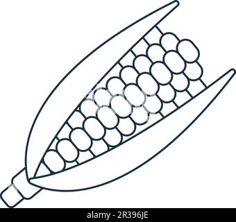Corn icon. Monochrome simple sign from agriculture collection. Corn icon for logo, templates, web design and infographics. Stock Vector