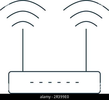 Wifi access icon. Monochrome simple sign from airport elements collection. Wifi access icon for logo, templates, web design and infographics. Stock Vector