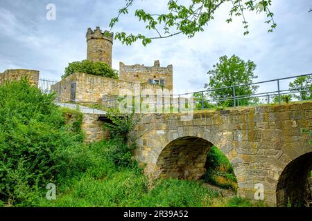 Mühlburg Castle, one of the so-called Drei Gleichen castles in Mühlberg ...