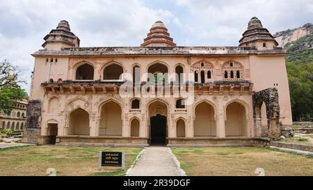 Front View of Rani Mahal, Chandragiri Fort, Tirupati, Andhra Pradesh, India. Stock Photo