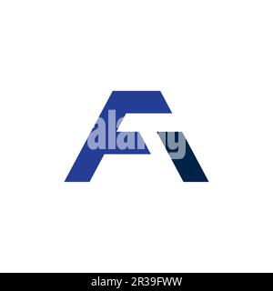 FA Logo Symbol combination Letter A + F look great design Stock Vector