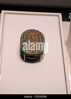 scarab, soapstone, 18th dynasty, 1390-1352 BC, Egypt, collection of the British Museum. Stock Photo