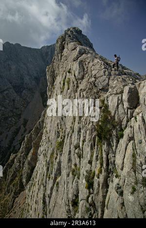 Morro d'en Pelut, 1319 metros. Escorca.Sierra de Tramuntana.Mallorca.Islas Baleares. España. Stock Photo