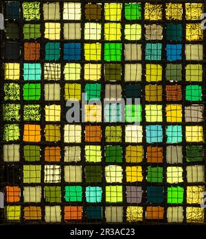 Josef Albers, construction in a grid, - Gitterbild-, 1921, glass wire copper and metal. Stock Photo