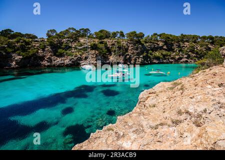 Cala Pi, Llucmajor,comarca de Migjorn. Mallorca. Islas Baleares. Spain. Stock Photo