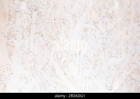 OSB panel texture. Oriented Strand Board. Chipboard building material. OSB wooden panel made of pres Stock Photo
