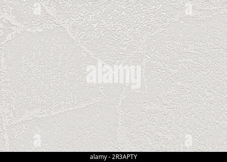 White texture of paper wallpaper with abstract stains. Plastered embossed wall. Stock Photo
