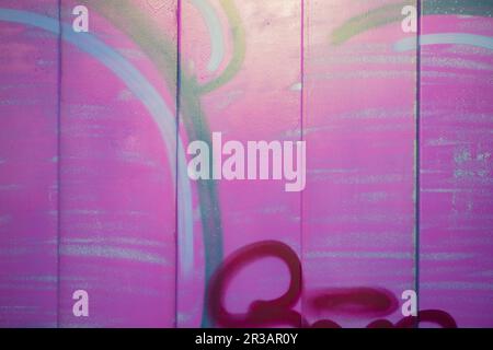 Part of abstract gravity multicolored with bright strokes. Painted concrete wall. Stock Photo