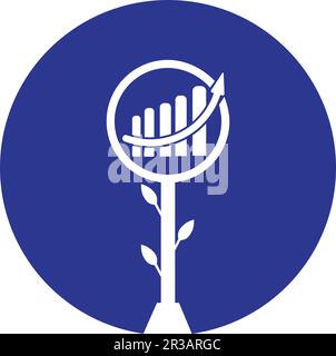 finance and finance growth development logo vector template design Stock Vector