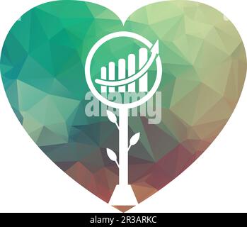 finance and finance growth development logo vector template design Stock Vector