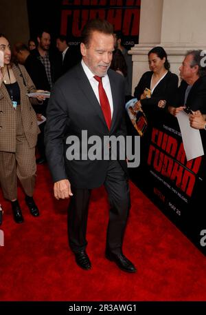 Los Angeles, Ca. 22nd May, 2023. Arnold Schwarzenegger at the premiere of Netflix's Fubar at The Grove in Los Angeles, California on May 22, 2023. Credit: Faye Sadou/Media Punch/Alamy Live News Stock Photo