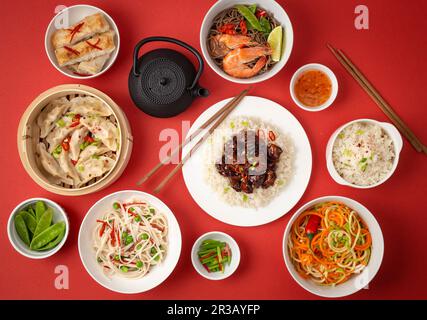 Various dishes from Asia Stock Photo
