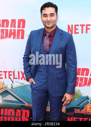 LOS ANGELES, CALIFORNIA, USA - MAY 22: Canadian actor and stunt performer David Chinchilla arrives at the Los Angeles Premiere Of Netflix's 'FUBAR' Season 1 held at AMC The Grove 14 on May 22, 2023 in Los Angeles, California, United States. (Photo by Xavier Collin/Image Press Agency) Stock Photo