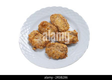 isolated kadinbudu kofte. Kadinbudu Kofte Turkish traditional food.  Stock Photo