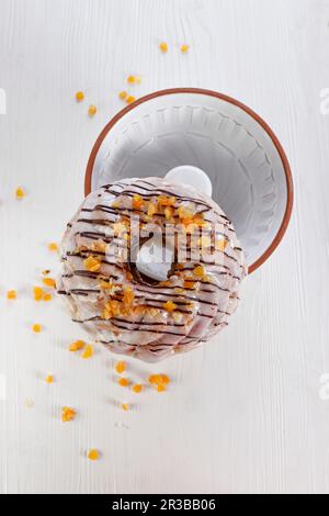 Easter cake on a baking dish Stock Photo
