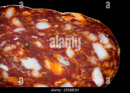 Calabrian salami (close-up) Stock Photo